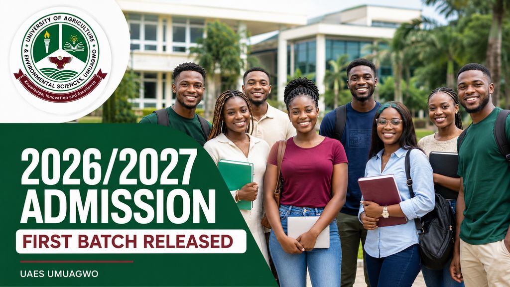 UAES Releases First Batch Admission List for the 2026/2027 Academic Session